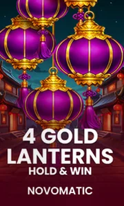 4 Gold Lanterns Hold & Win